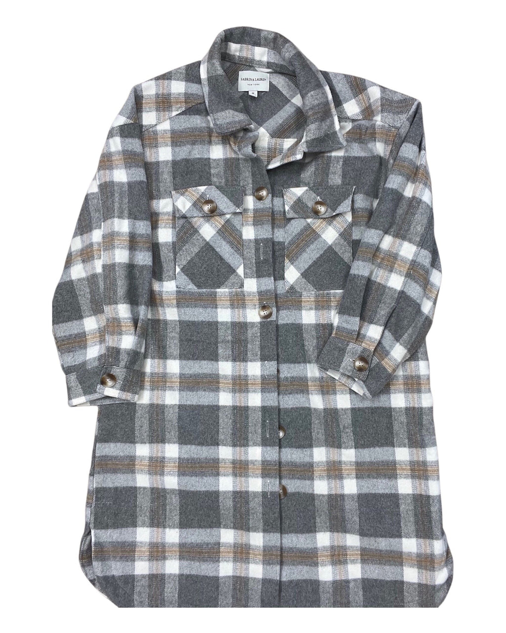 Coat Other By Clothes Mentor In Grey & White, Size:1X