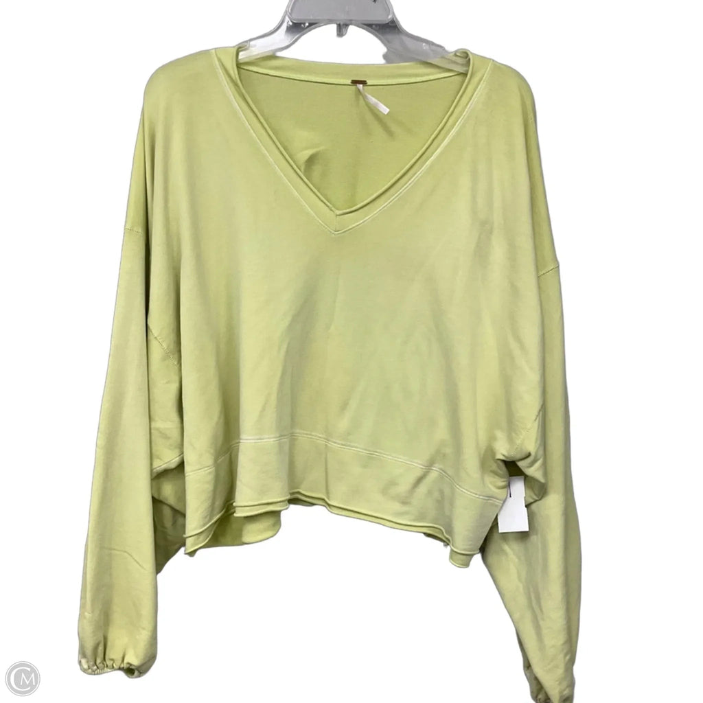 Top Long Sleeve By Free People In Yellow, Size: Xs