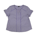 Top Ss By Clothes Mentor In Grey & Purple, Size:Xl