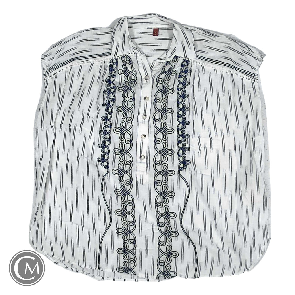 Top Ss By Anthropologie In Blue & White, Size: Xs