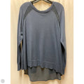 Top Long Sleeve Designer By Halston In Blue, Size: L