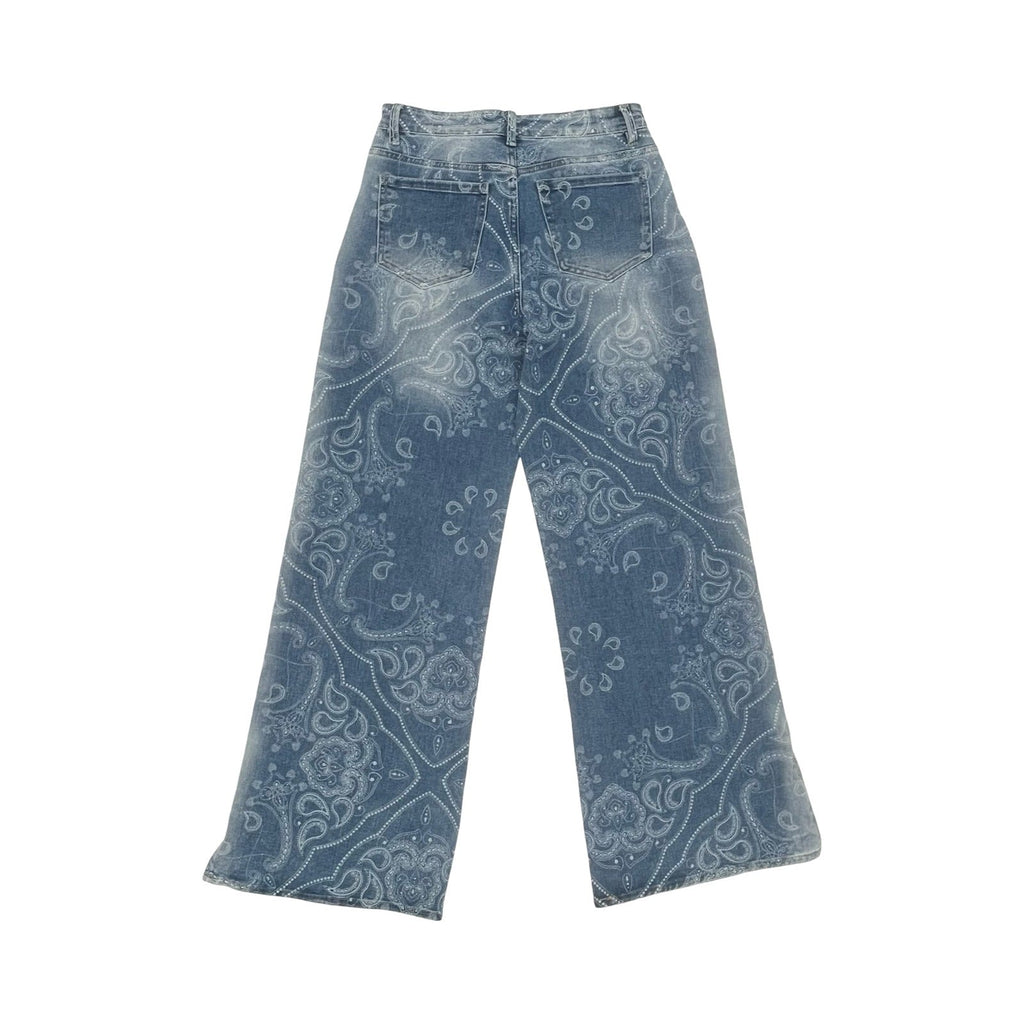 Jeans Wide Leg By Fashion Nova In Blue Denim, Size:10