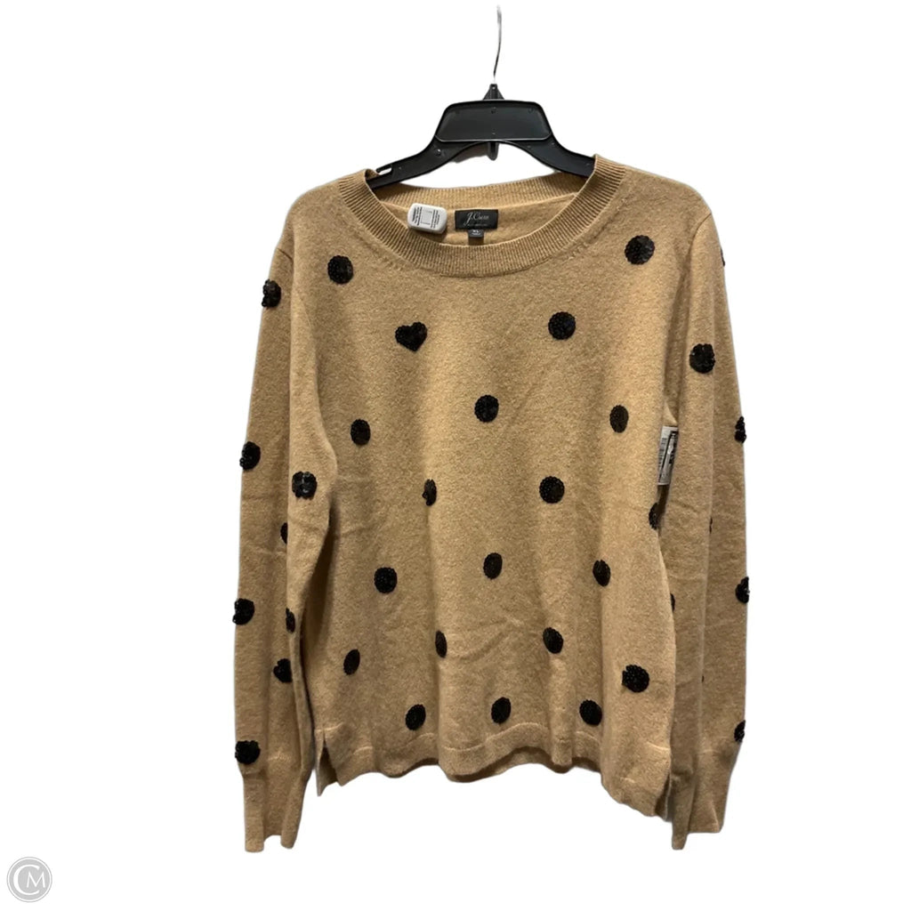 Top Long Sleeve By J. Crew In Beige, Size: Xl