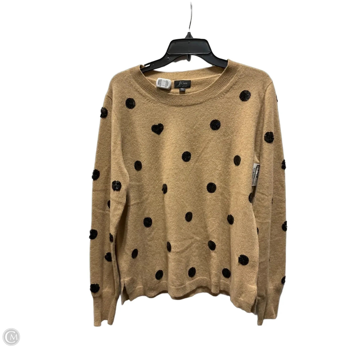 Top Long Sleeve By J. Crew In Beige, Size: Xl