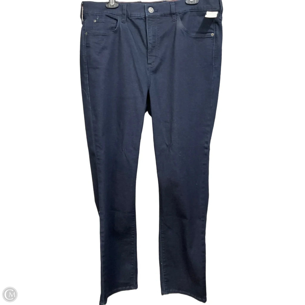 Jeans Straight By Eddie Bauer In Blue Denim, Size: 16