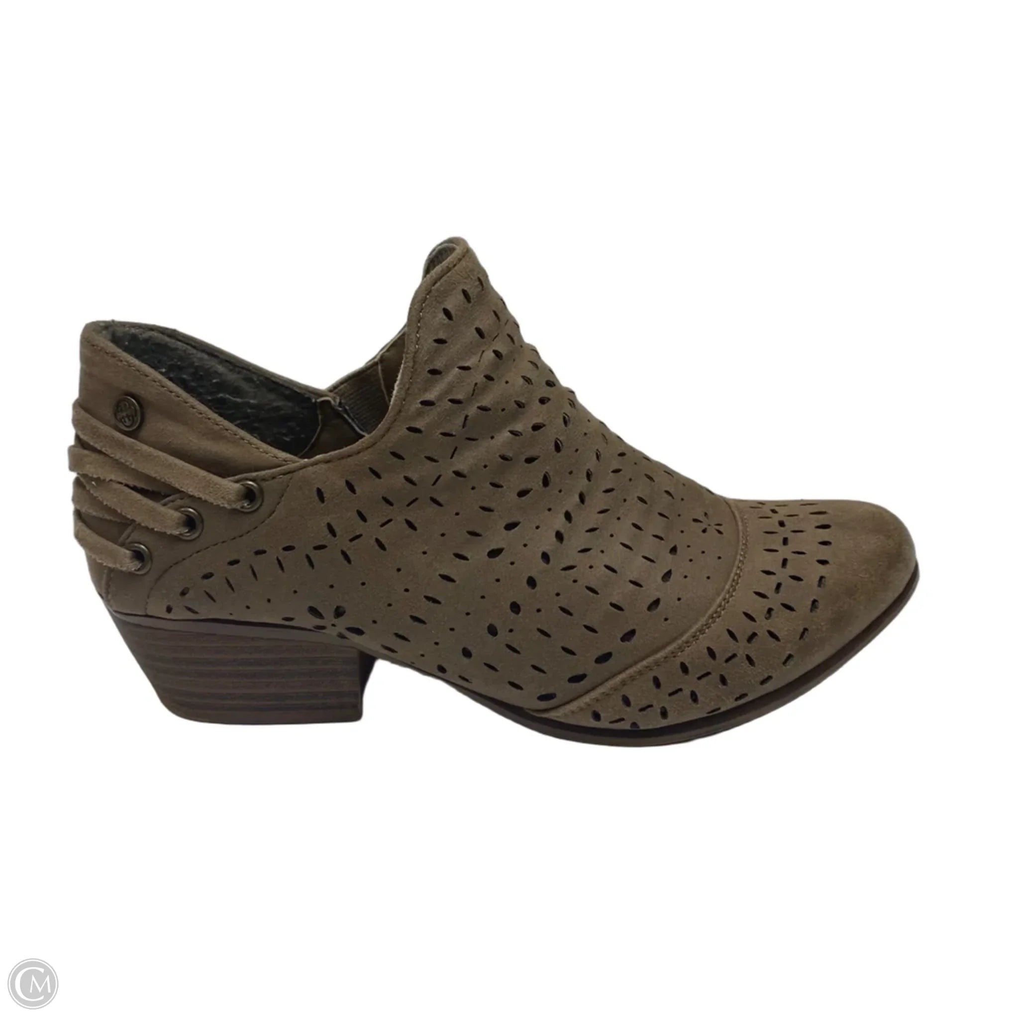 Boots Ankle Heels By Daisy Fuentes In Brown, Size: 8