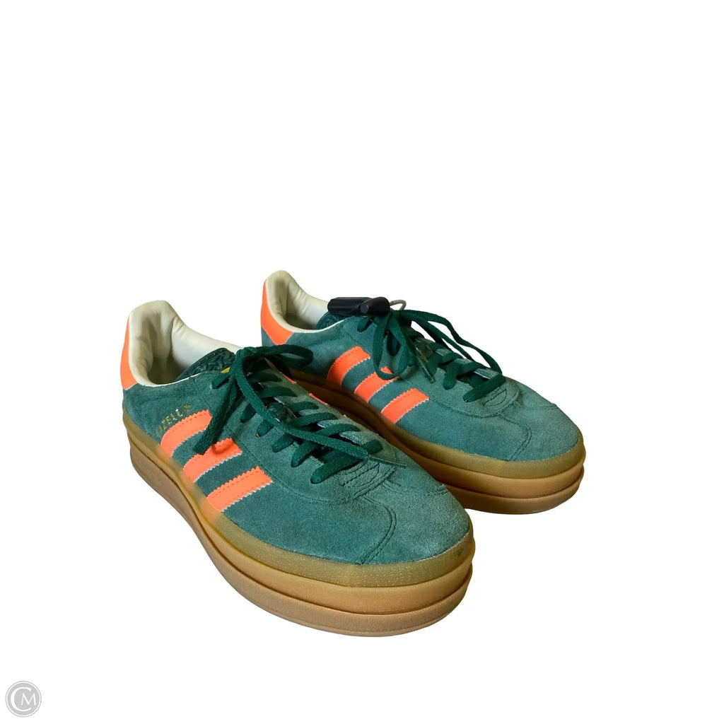Shoes Sneakers By Adidas In Green & Orange, Size: 6