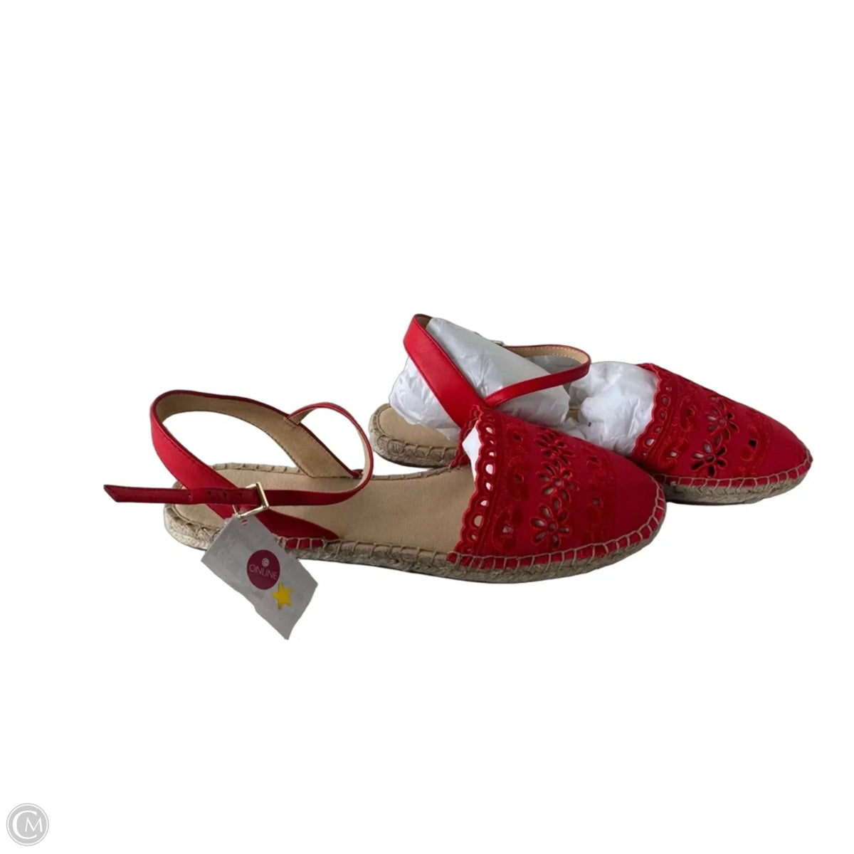 Shoes Flats By Talbots In Red, Size: 10.5