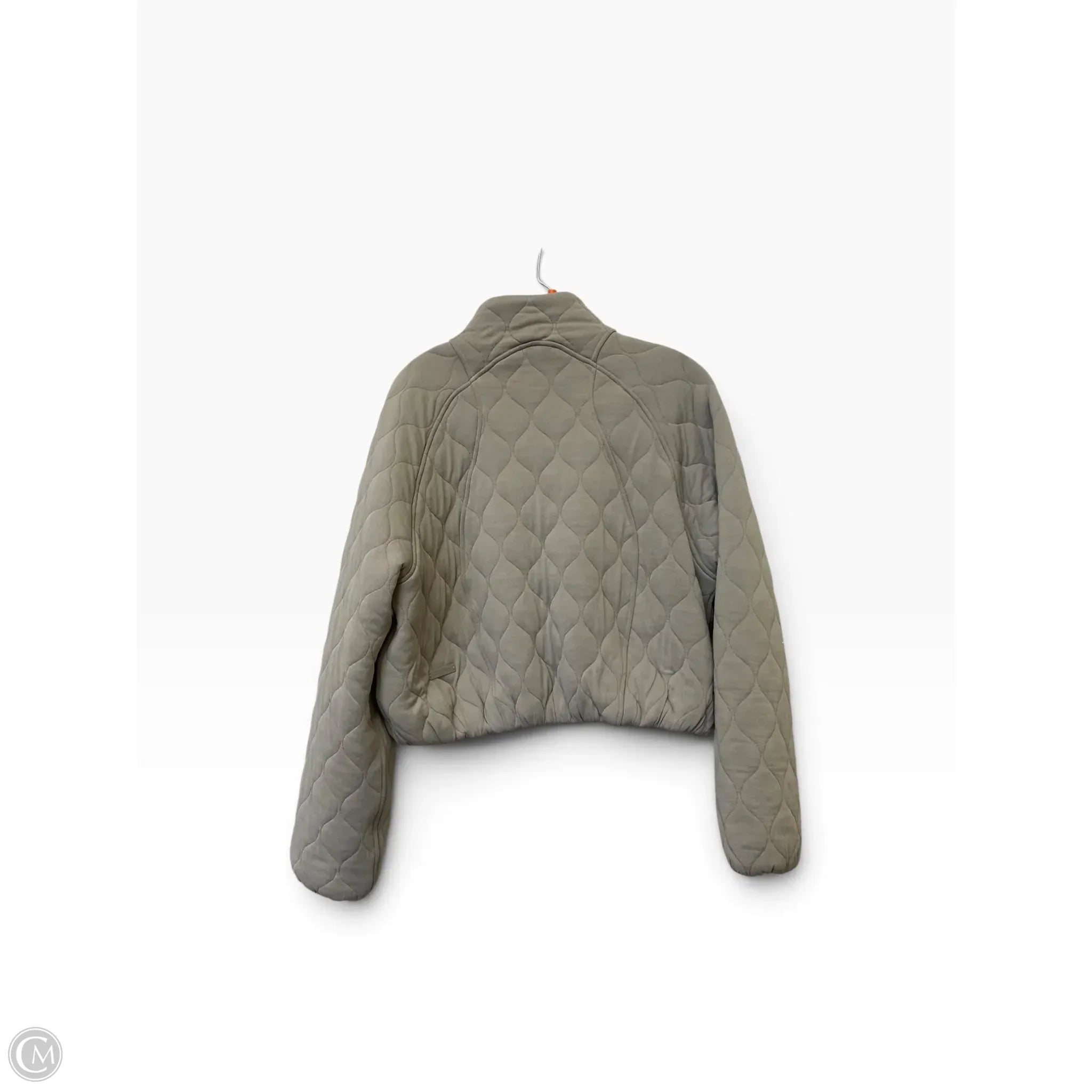 Athletic Jacket By Lululemon In Grey, Size: 6