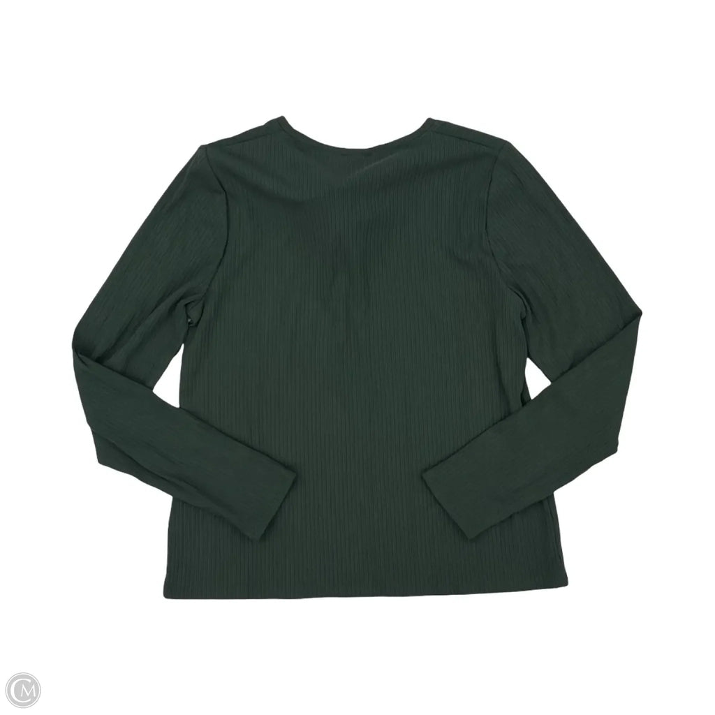 Top Long Sleeve By Splendid In Green, Size: L
