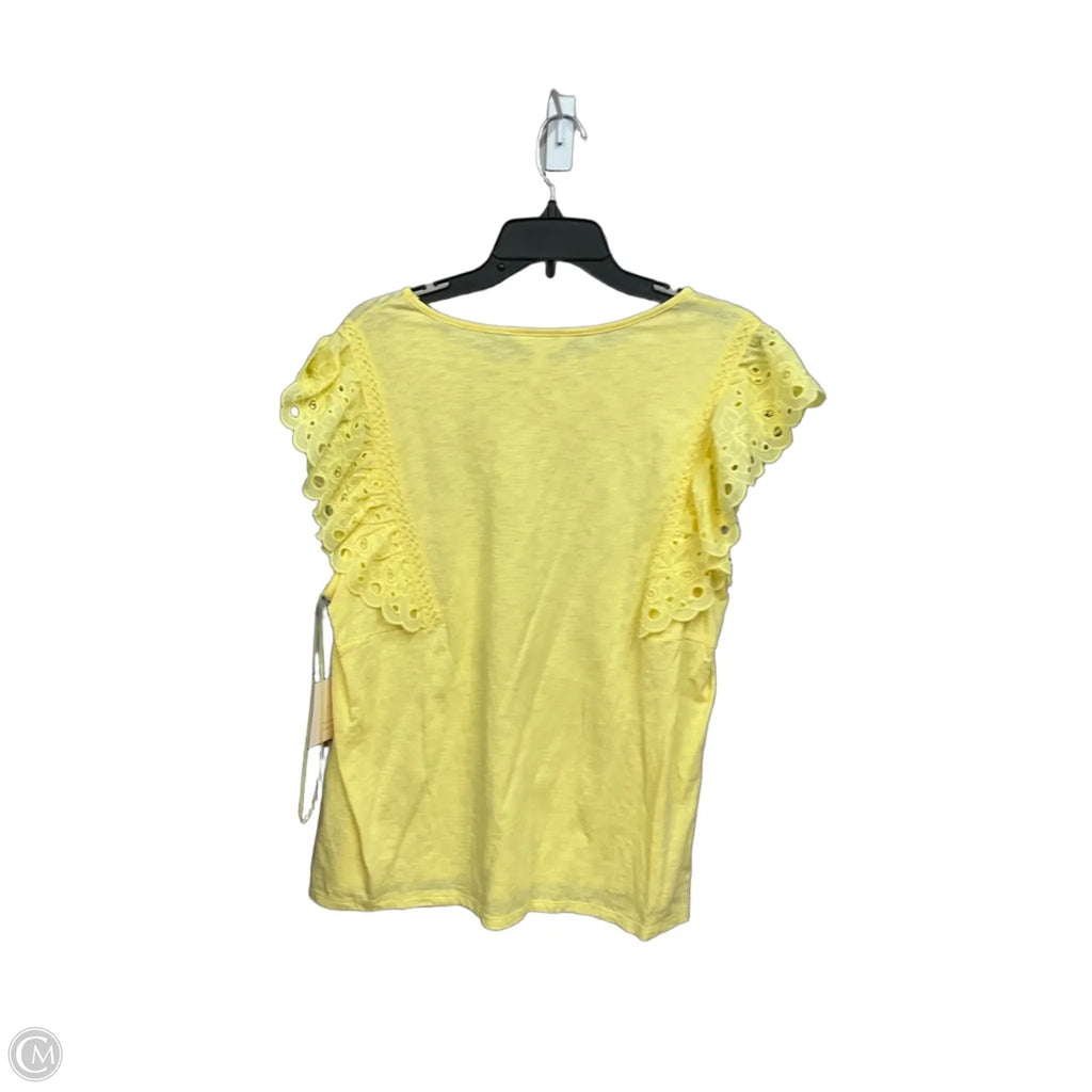 Top Sleeveless By Lc Lauren Conrad In Yellow, Size: Xxl