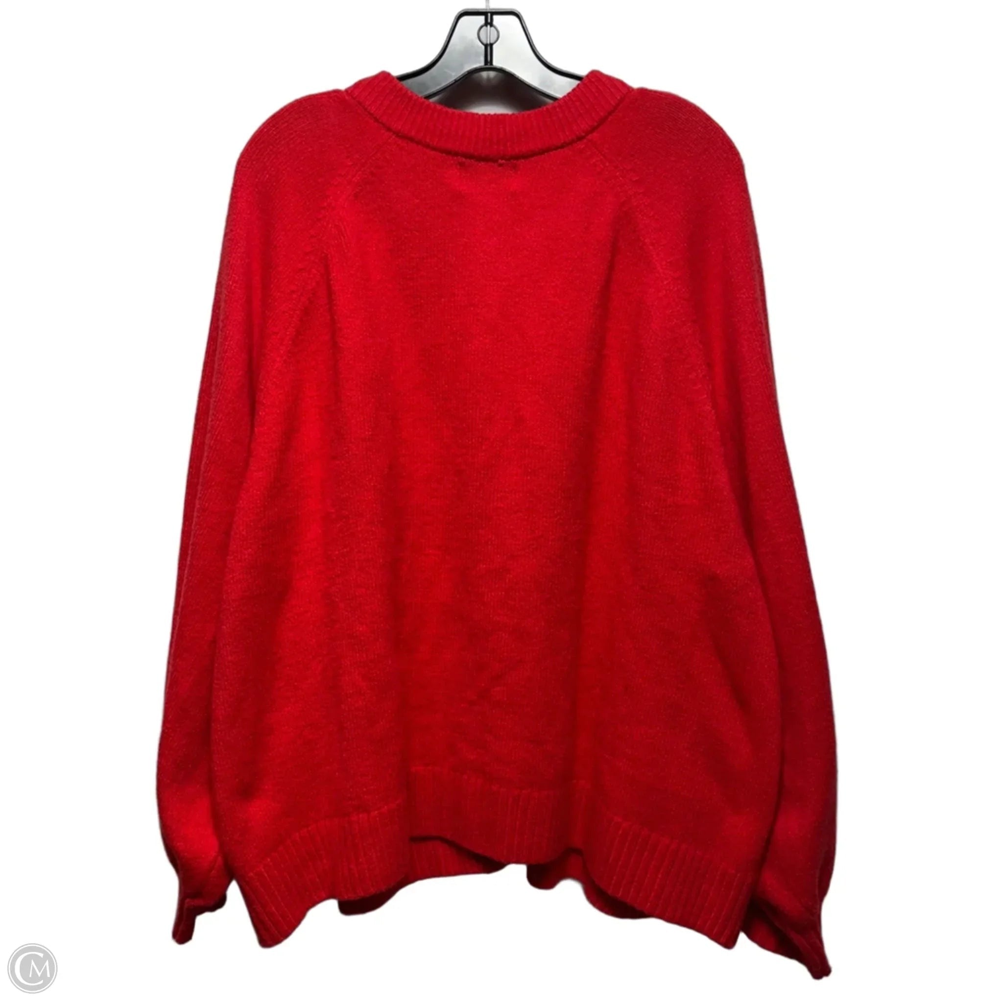 Sweater Cardigan By Old Navy In Red, Size: Xxl
