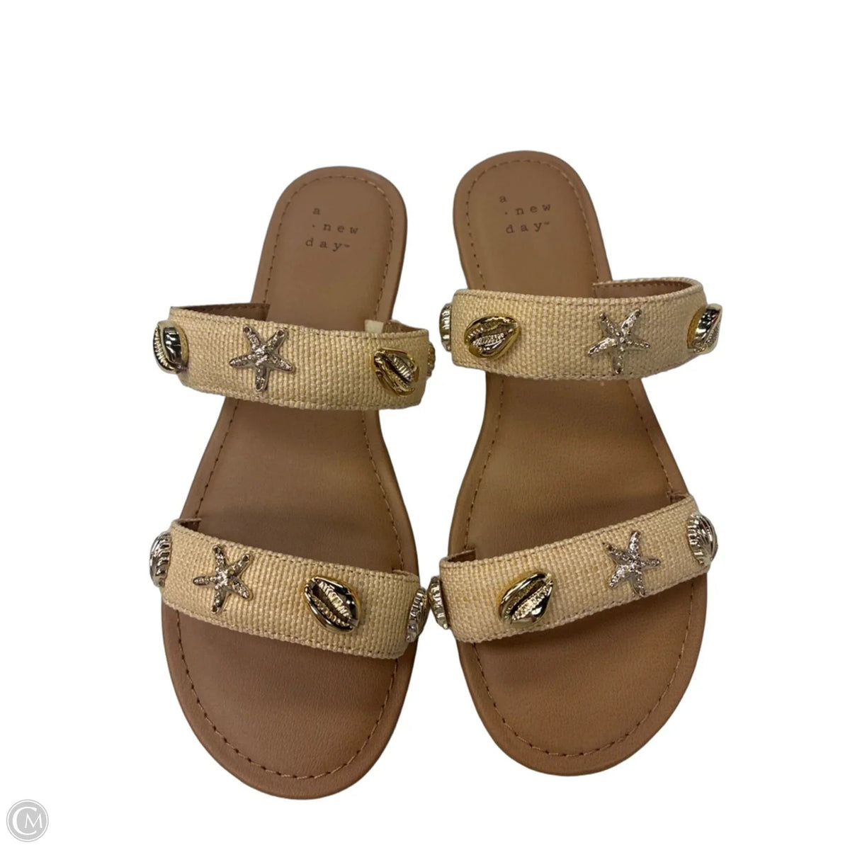 Sandals Flats By A New Day In Tan, Size: 6