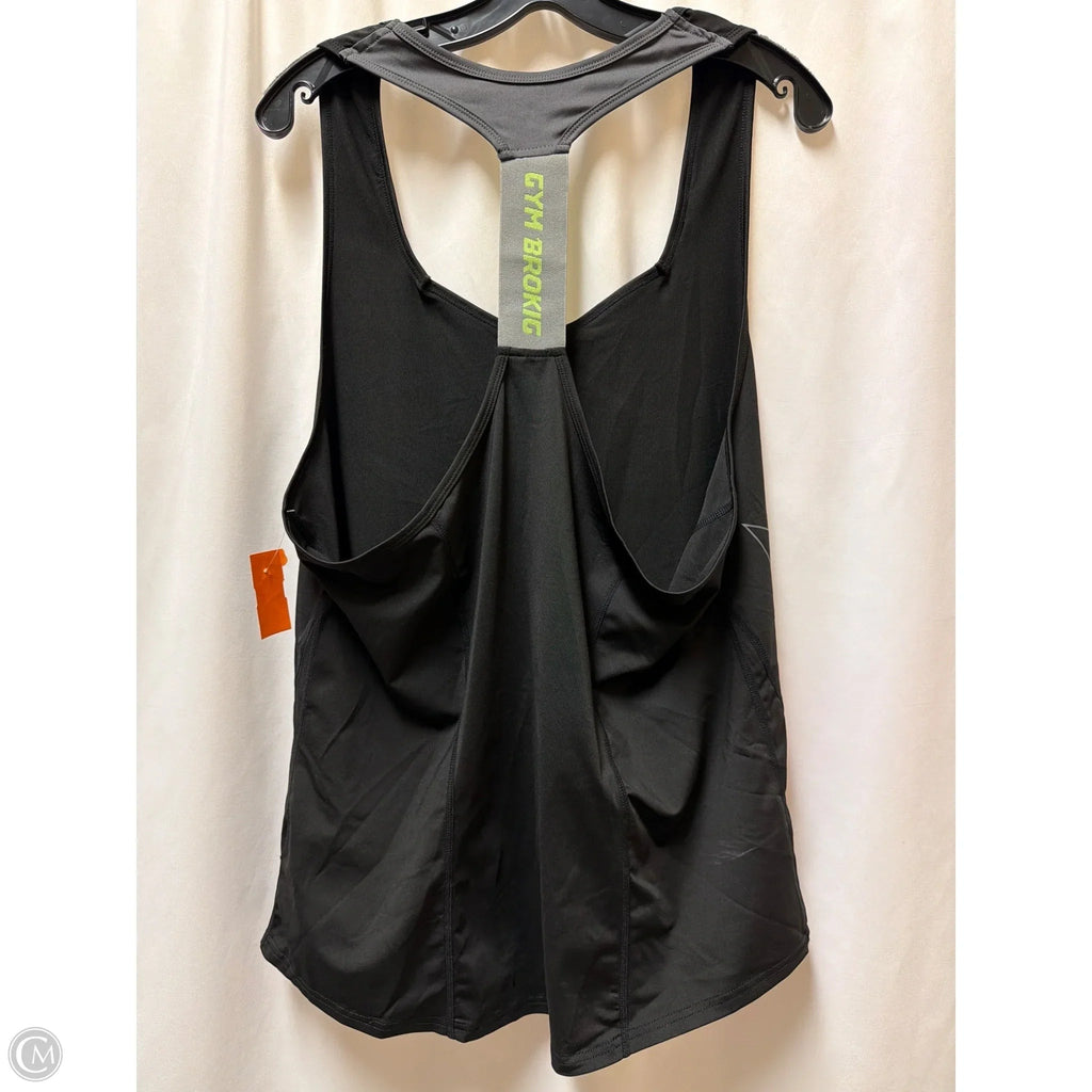 Athletic Tank Top By Clothes Mentor In Black, Size: L