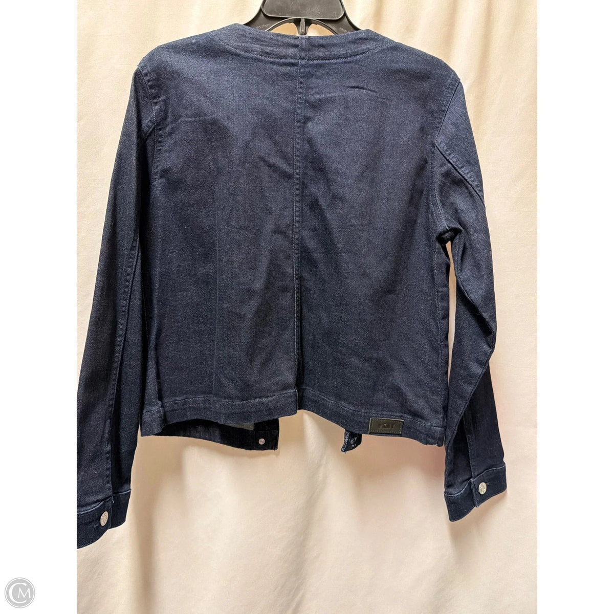 Jacket Denim By Dkny In Blue Denim, Size: S