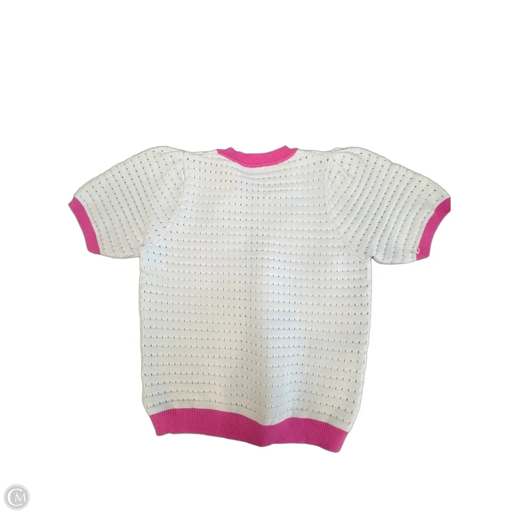 Sweater Short Sleeve By Fate In Blue, Size: L