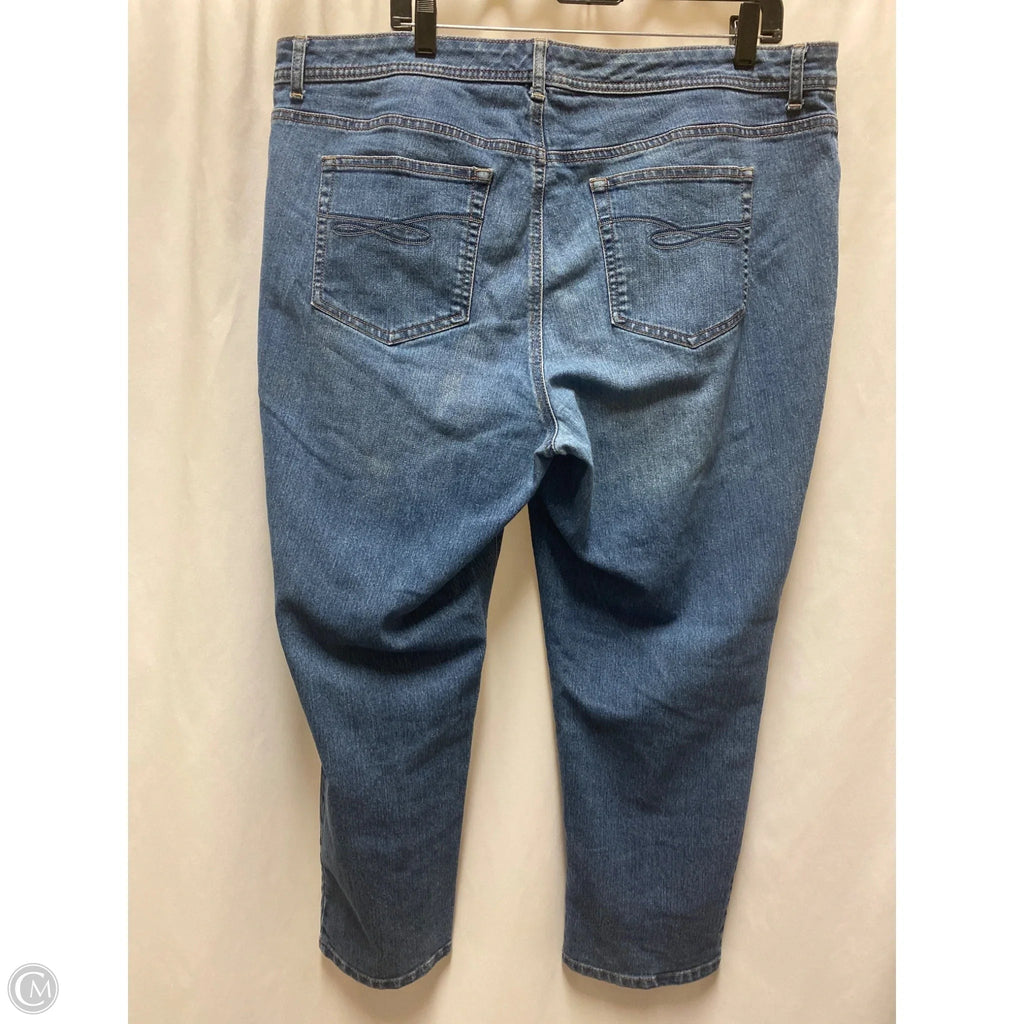 Jeans Straight By Style And Company In Blue Denim, Size: 1x