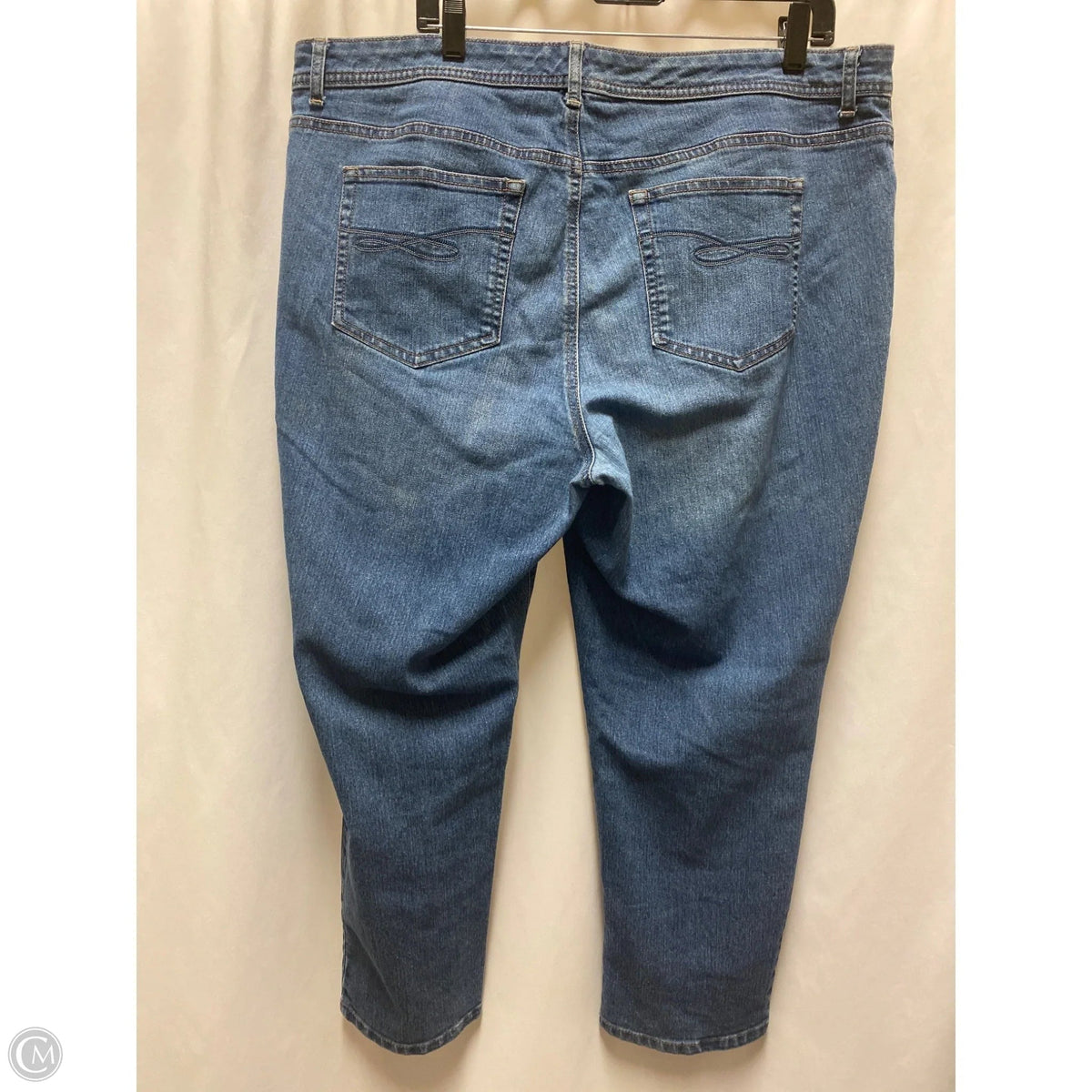 Jeans Straight By Style And Company In Blue Denim, Size: 1x