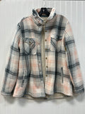 Jacket Fleece By Soho Apparel In Pink, Size:Xl