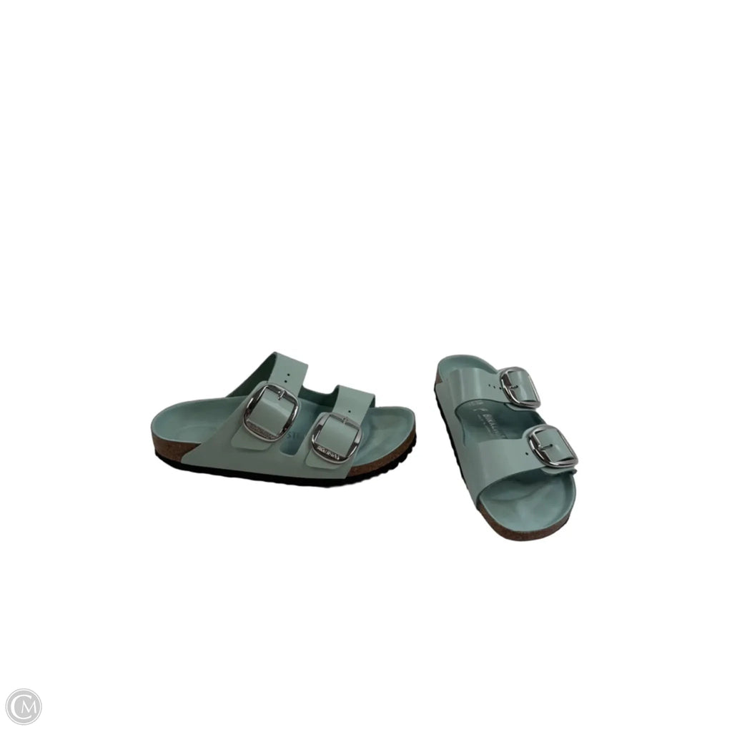 Sandals Flats By Birkenstock In Aqua, Size: 7