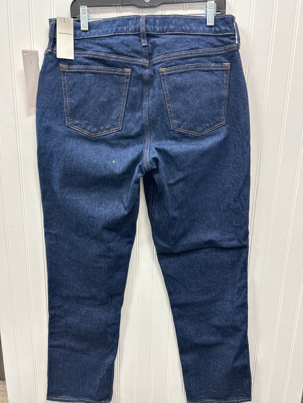 Jeans Straight By Abercrombie And Fitch In Blue Denim, Size:10
