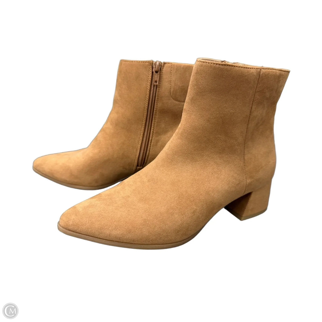 Boots Ankle Heels By A New Day In Tan, Size: 7