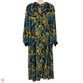Dress Casual Maxi By Chicos In Blue & Green, Size: Xl