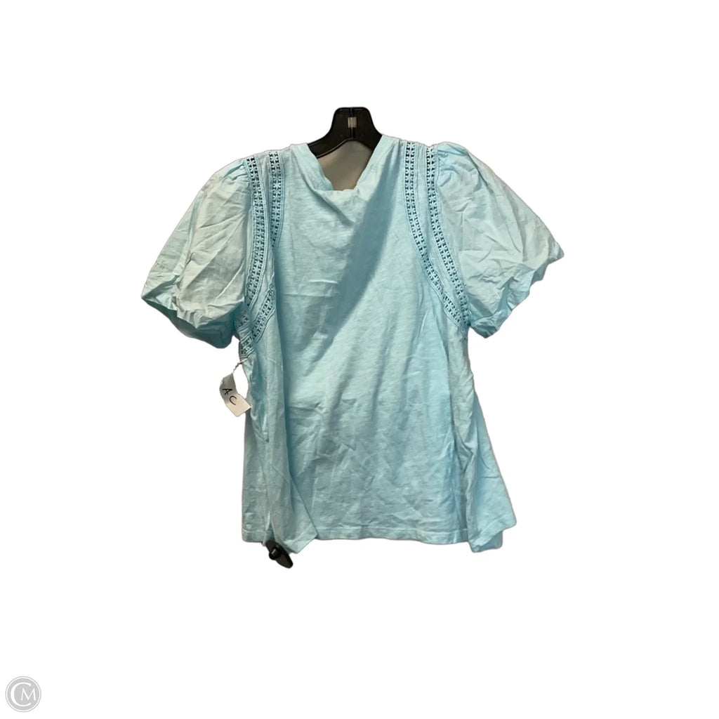 Top Short Sleeve By Crown And Ivy In Blue, Size: Xl