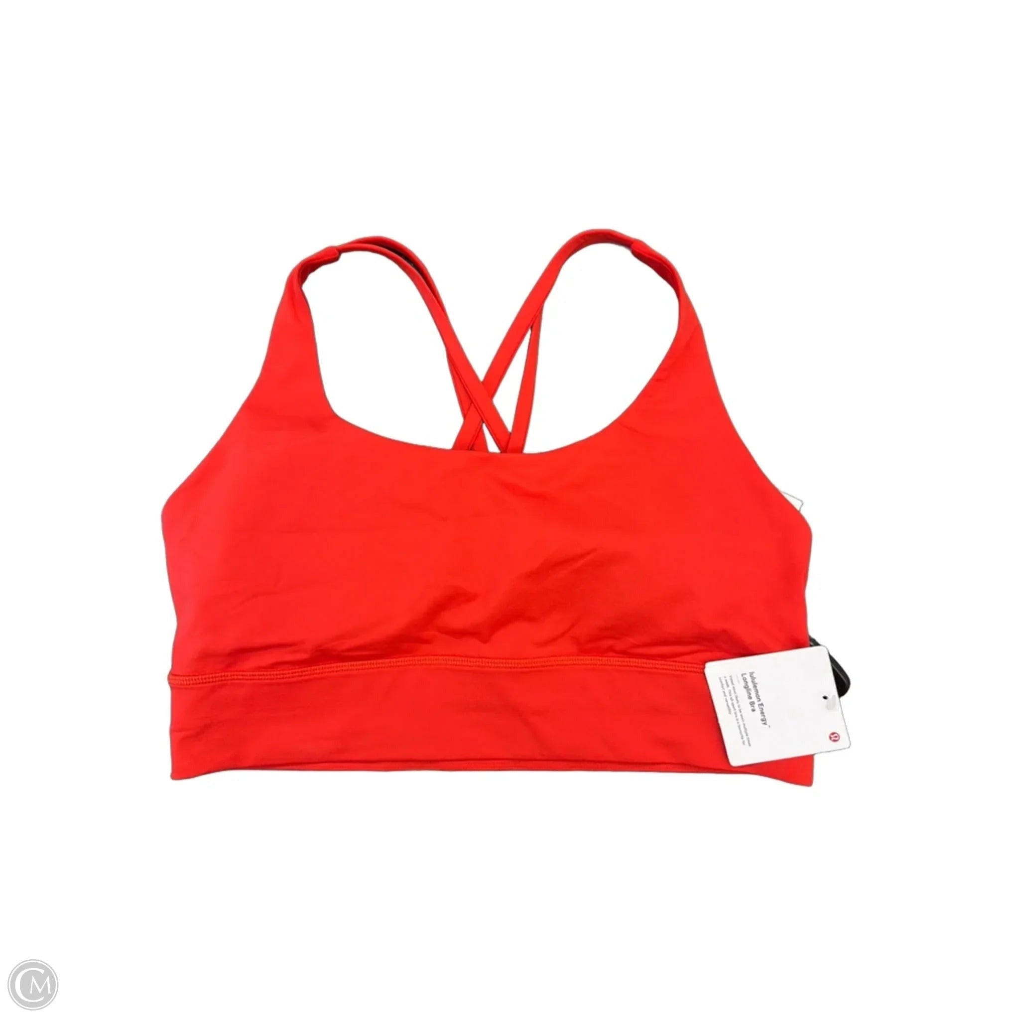Athletic Bra By Lululemon In Orange, Size: 12