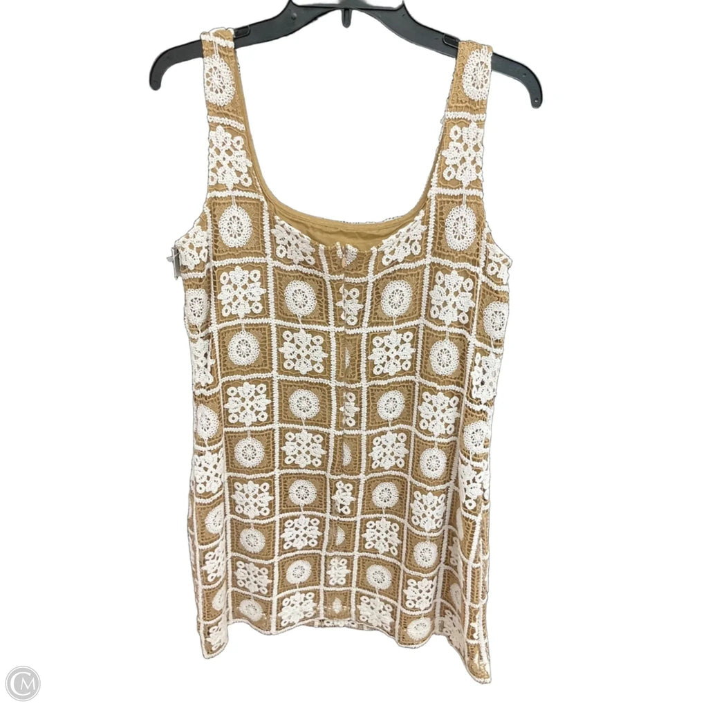 Dress Casual Short By Loft In Tan & White, Size: M