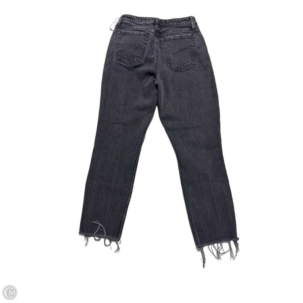 Jeans Straight By Abercrombie And Fitch In Black, Size: 4