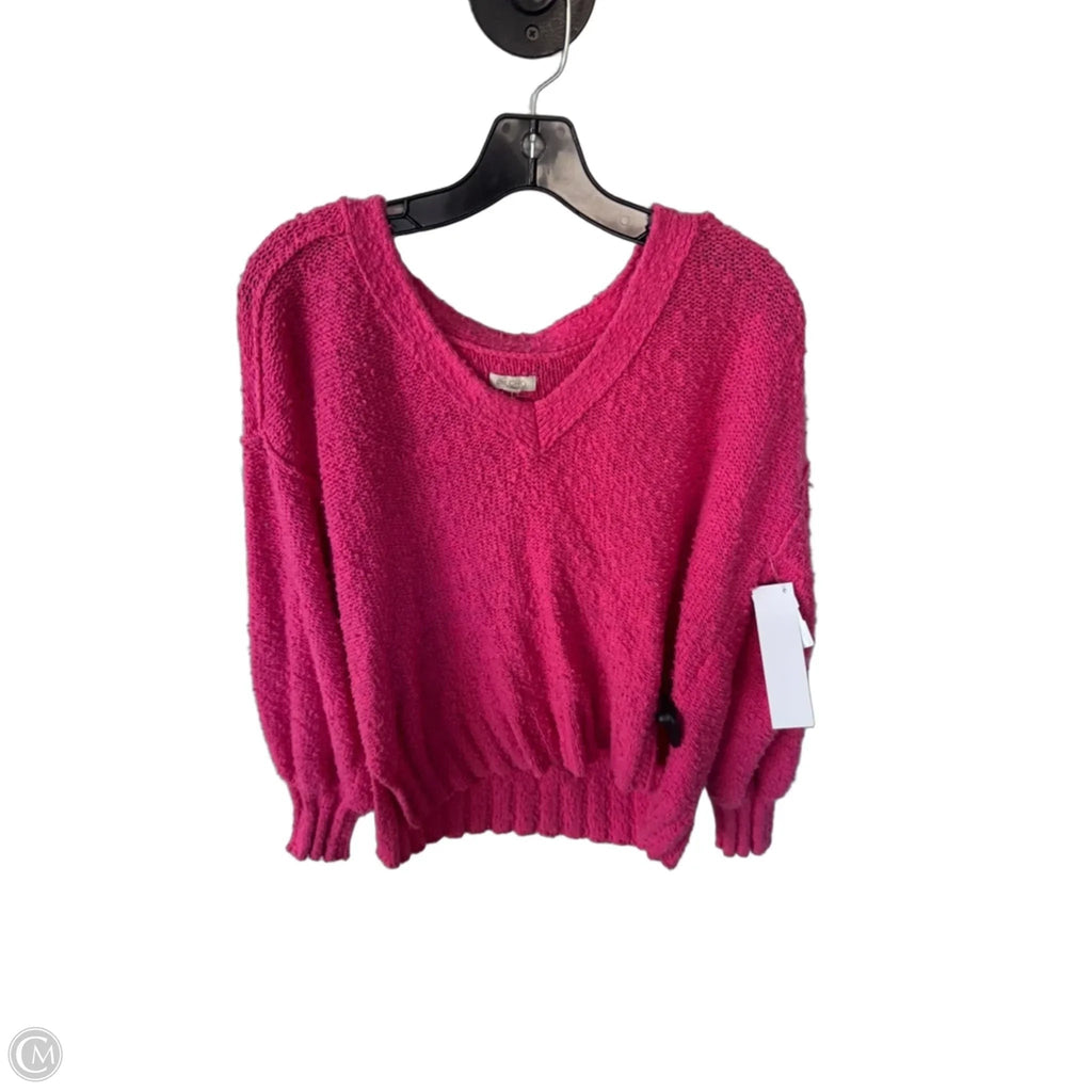 Sweater By Pilcro In Pink, Size: Xs