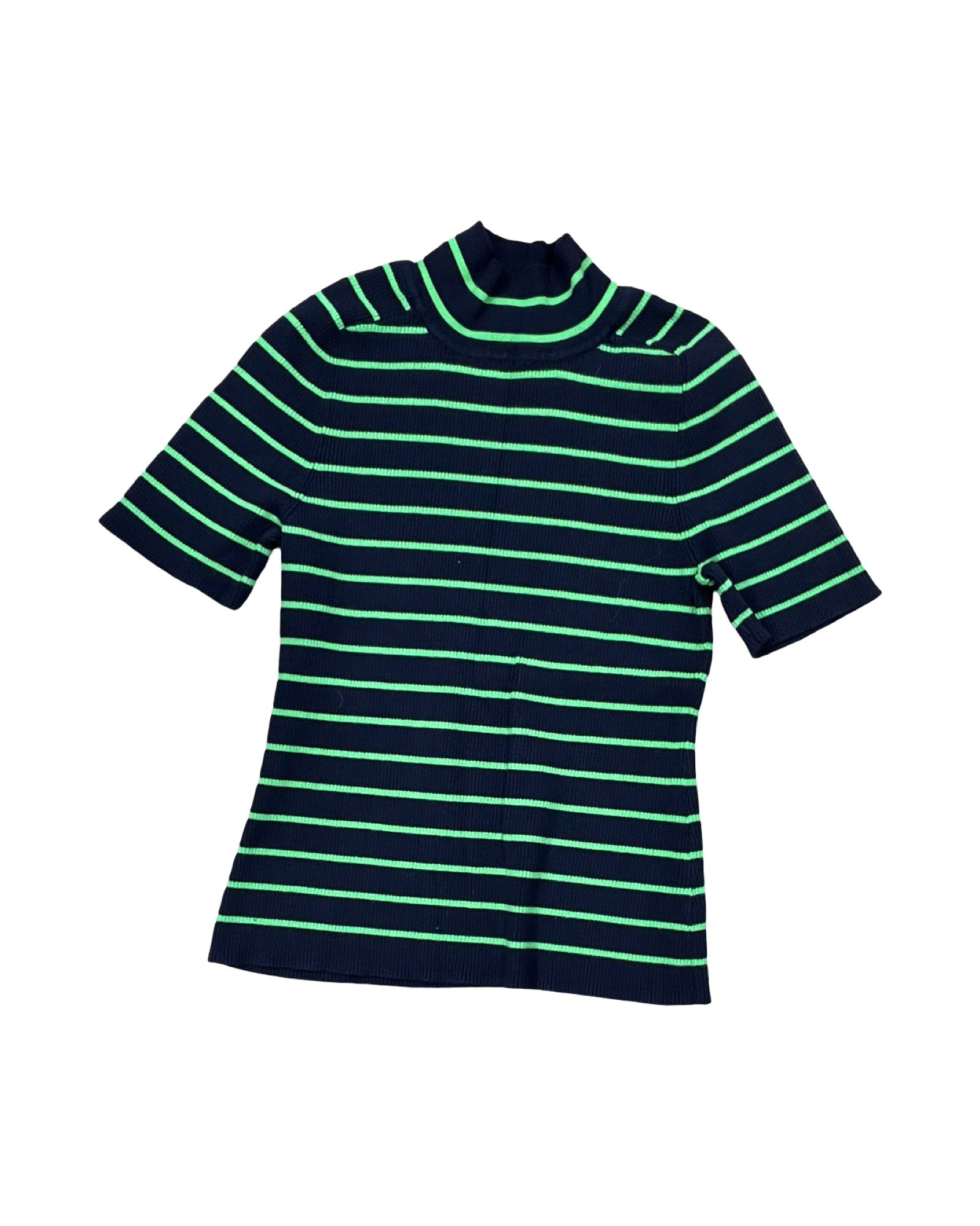 Sweater Ss By Free Assembly In Blue & Green, Size:L