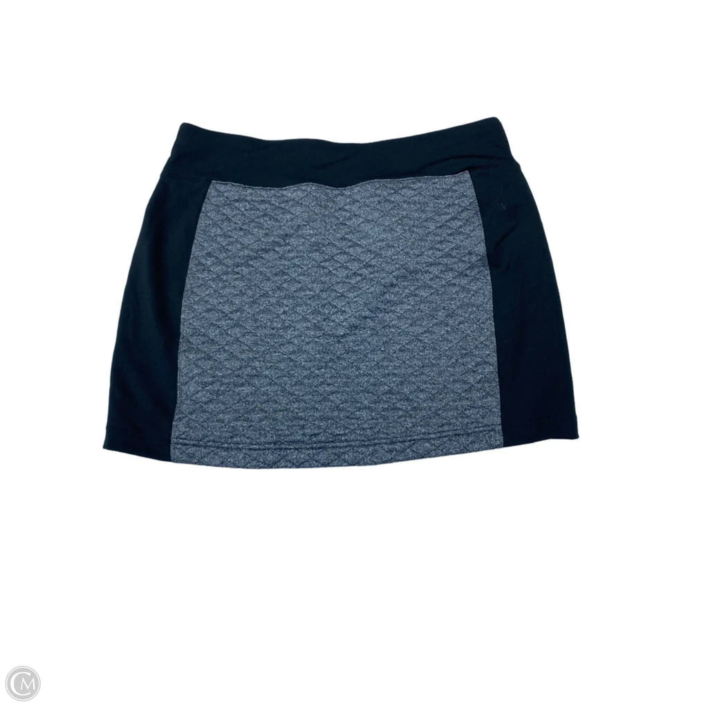 Skirt Mini & Short By Smartwool In Black & Grey, Size: 14