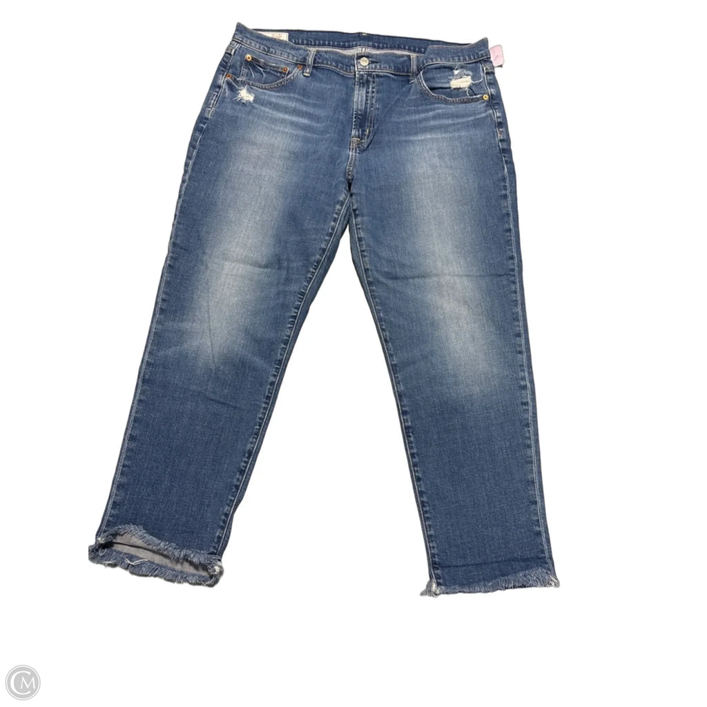 Jeans Straight By Gap In Blue, Size: 16
