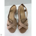 Shoes Heels Wedge By Talbots In Tan, Size: 7.5