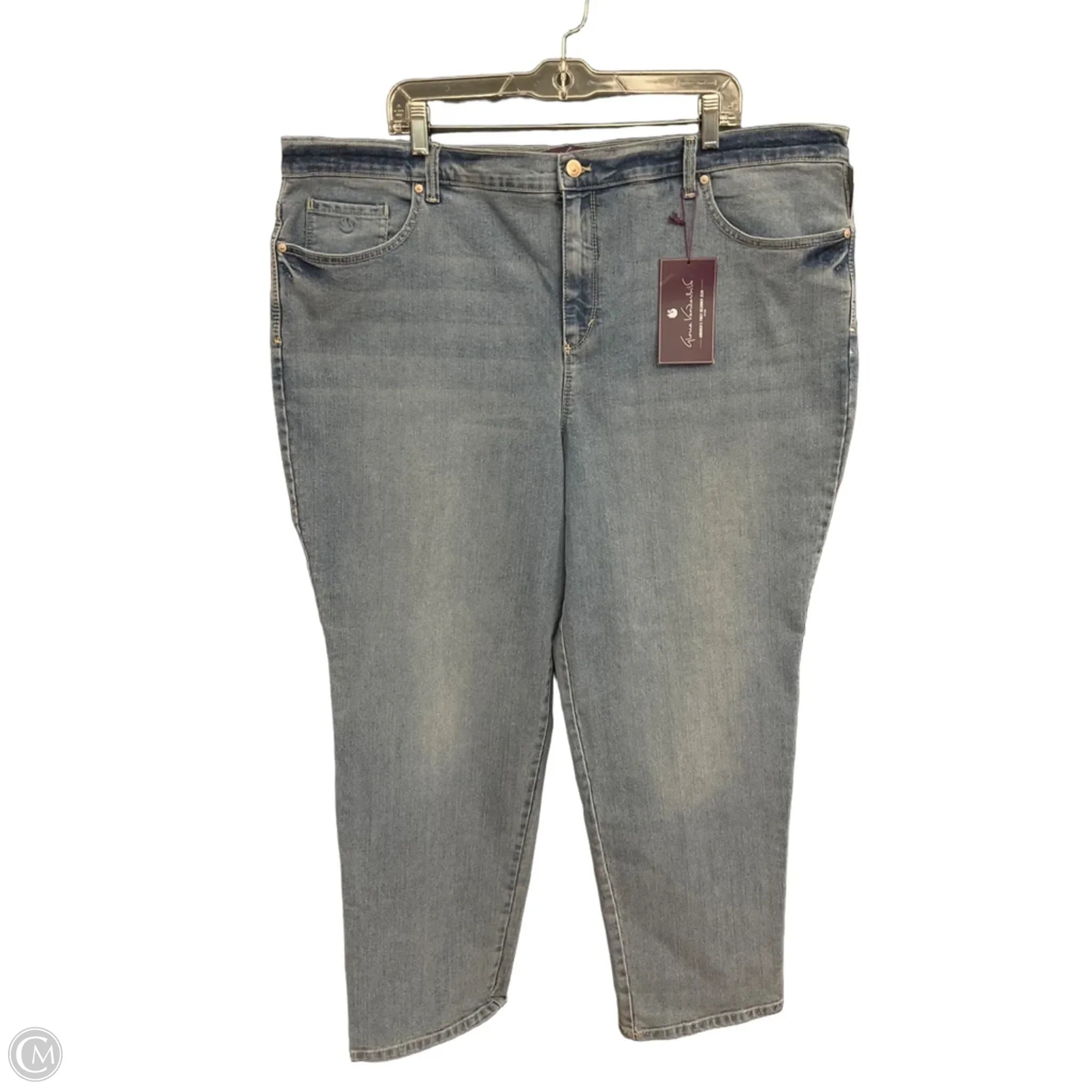 Jeans Boyfriend By Gloria Vanderbilt In Blue Denim, Size: 22