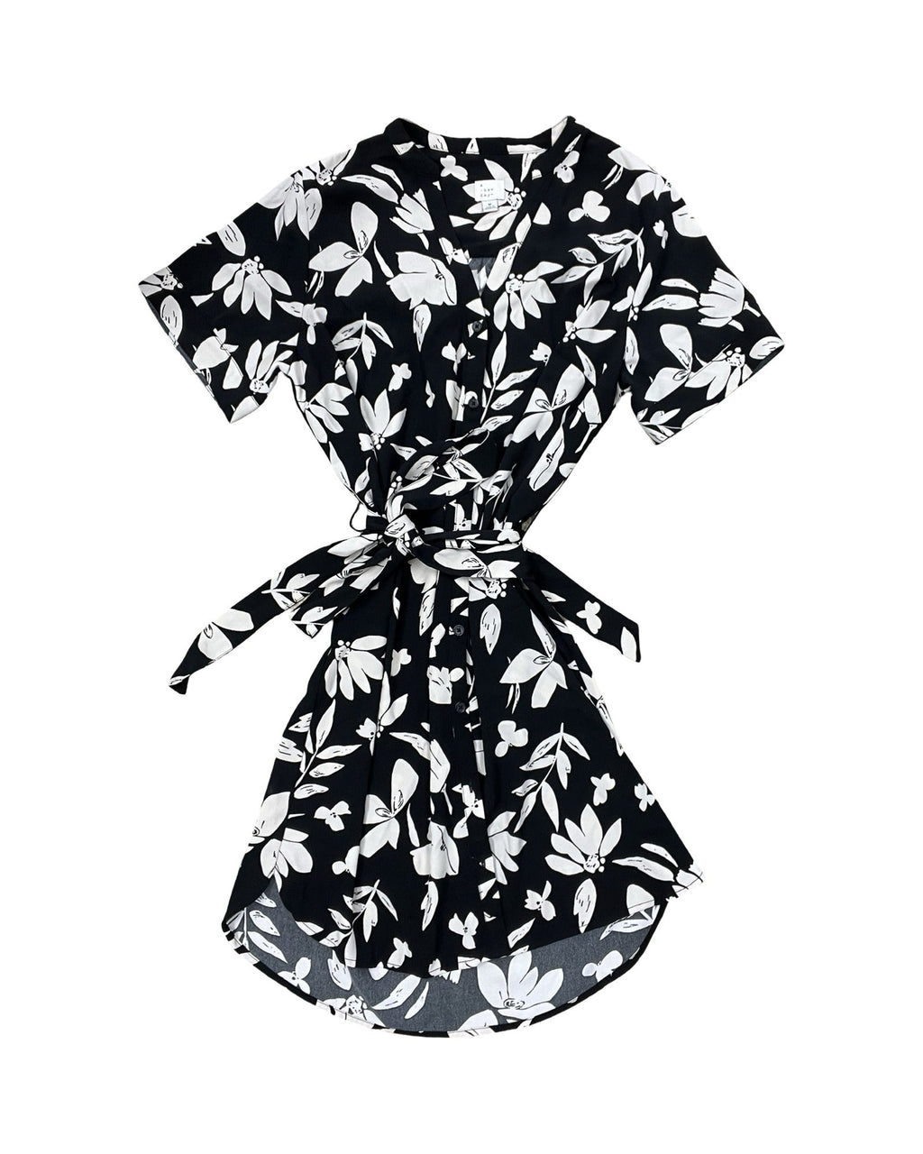 Dress Casual Midi By A New Day In Black & Cream, Size:M