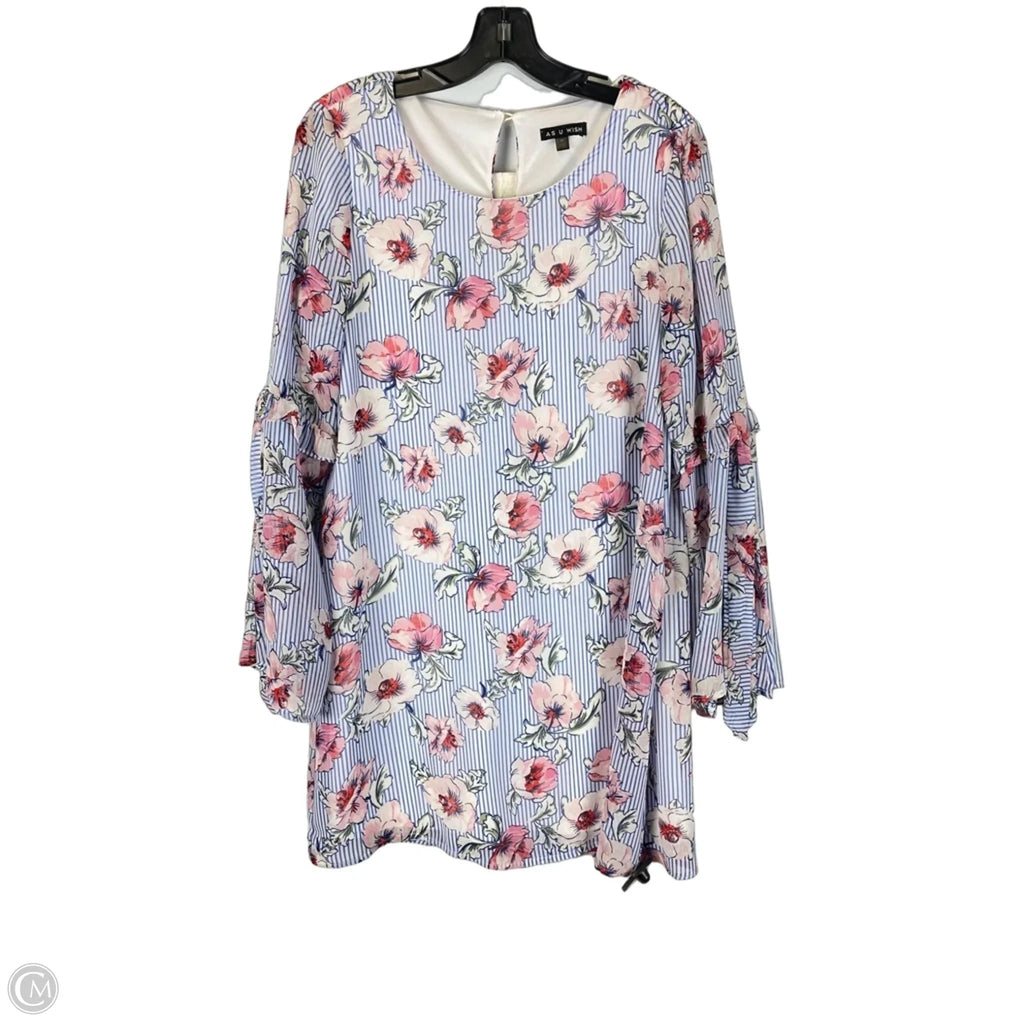 Dress Casual Short By As U Wish In Floral Print, Size: M
