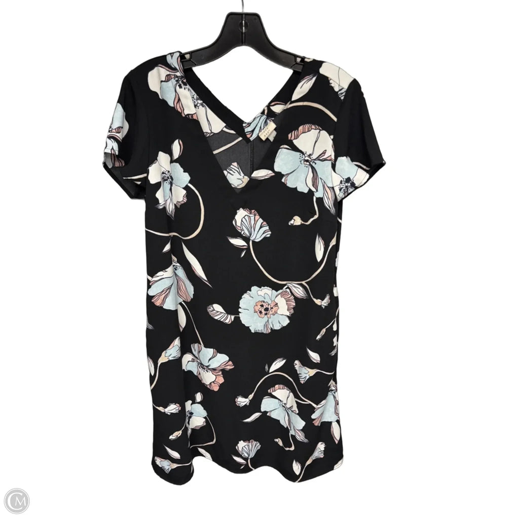 Dress Casual Midi By A New Day In Black & Blue, Size: M