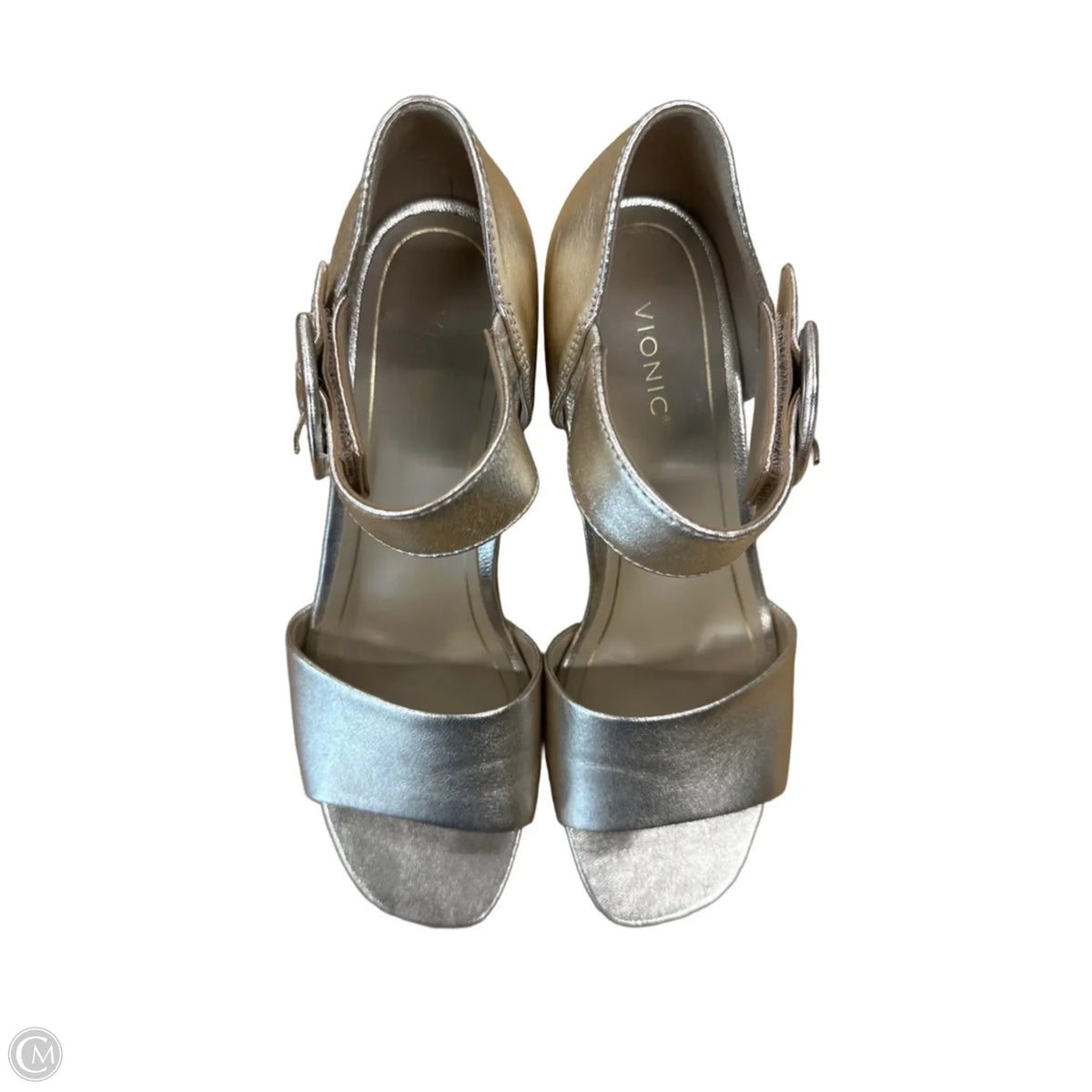 Shoes Heels Block By Vionic In Gold, Size: 8.5