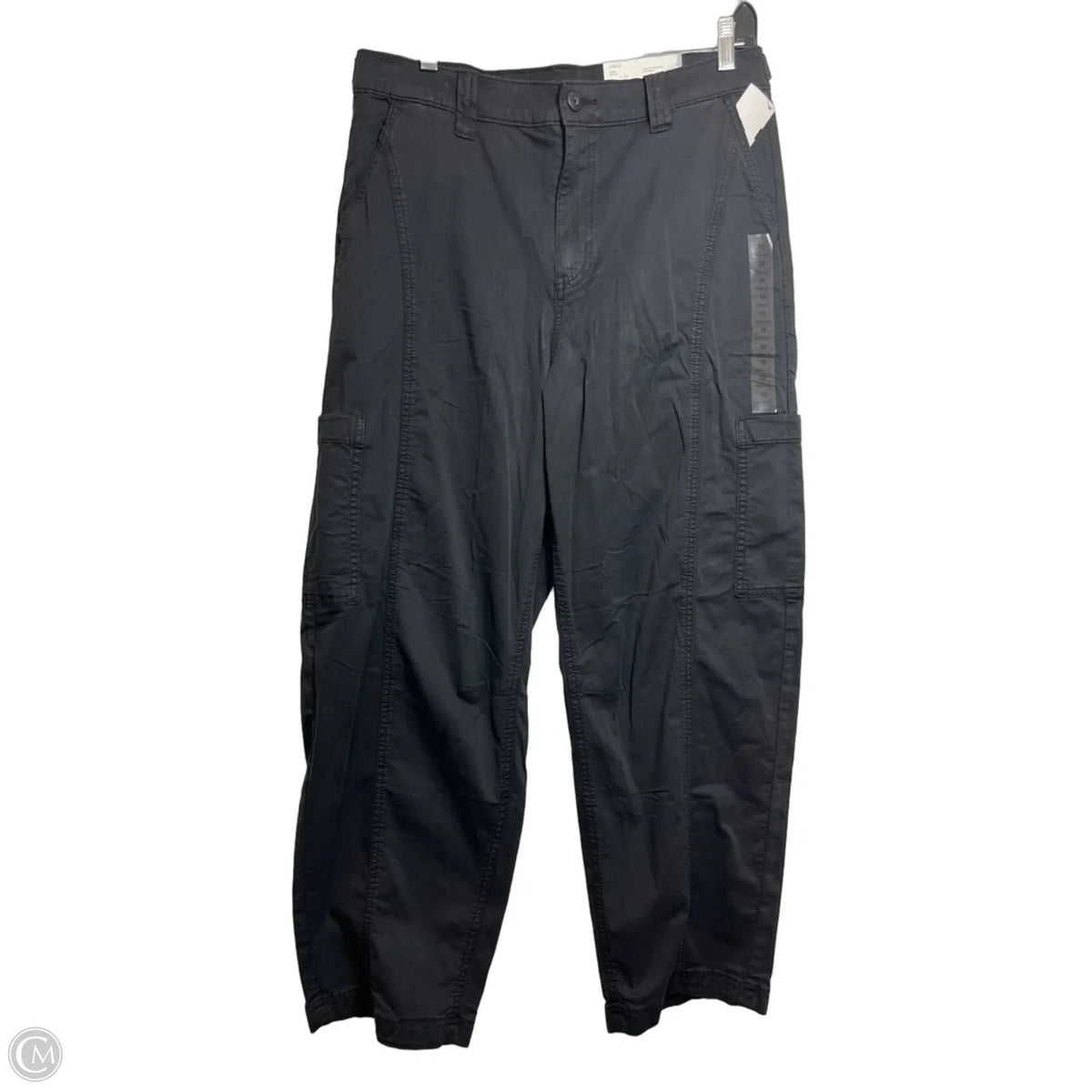 Barrel Pants Cargo & Utility By American Eagle In Black, Size: 10
