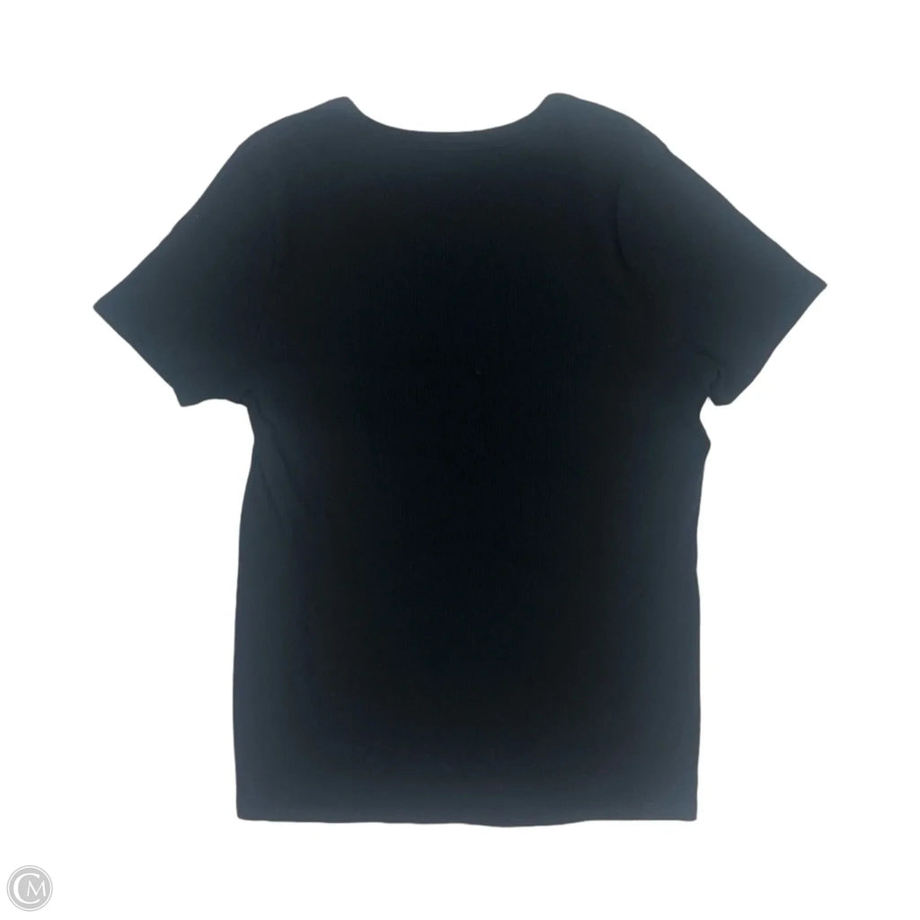 Top Short Sleeve Basic By A New Day In Black, Size: L