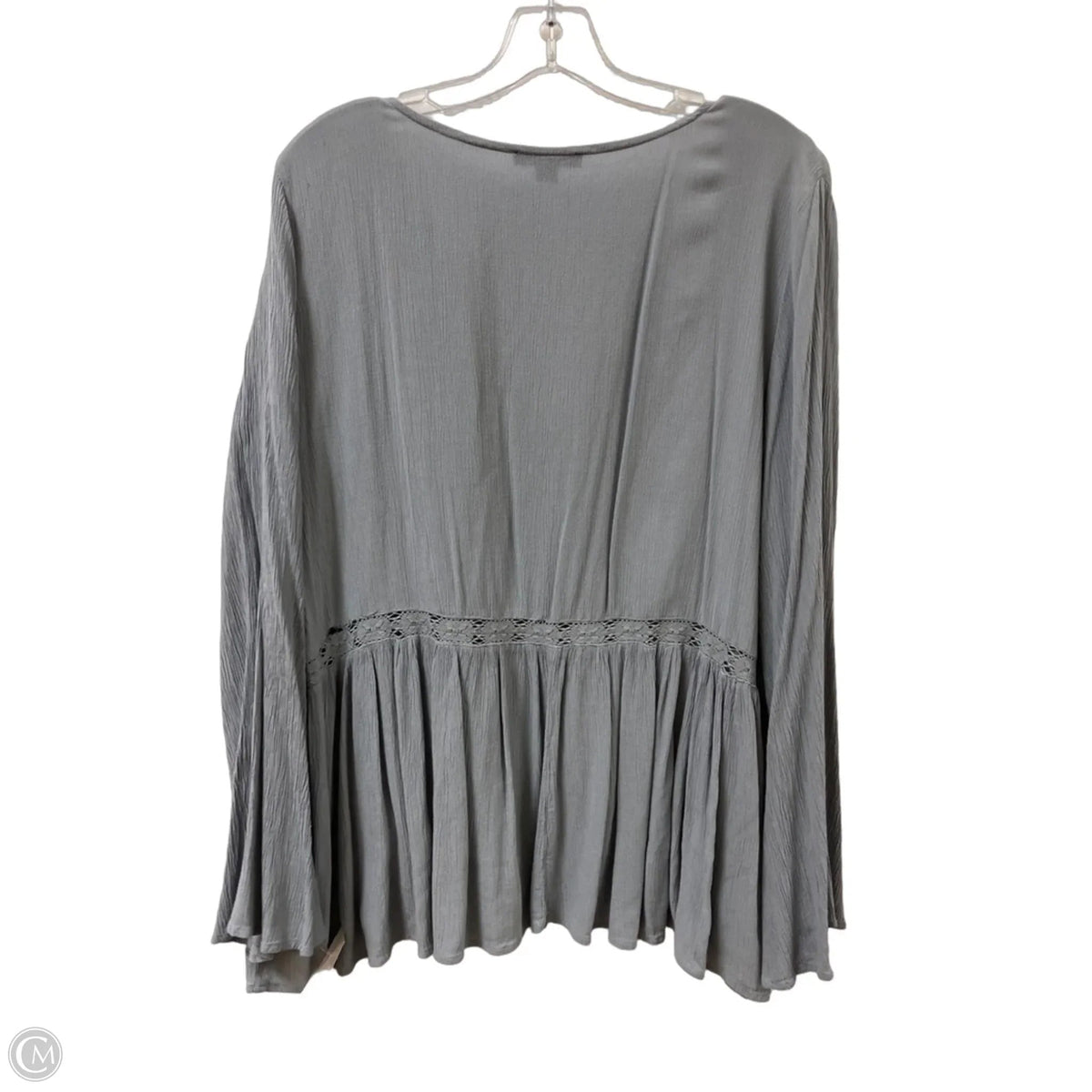 Top Long Sleeve By American Eagle In Blue, Size: 1x