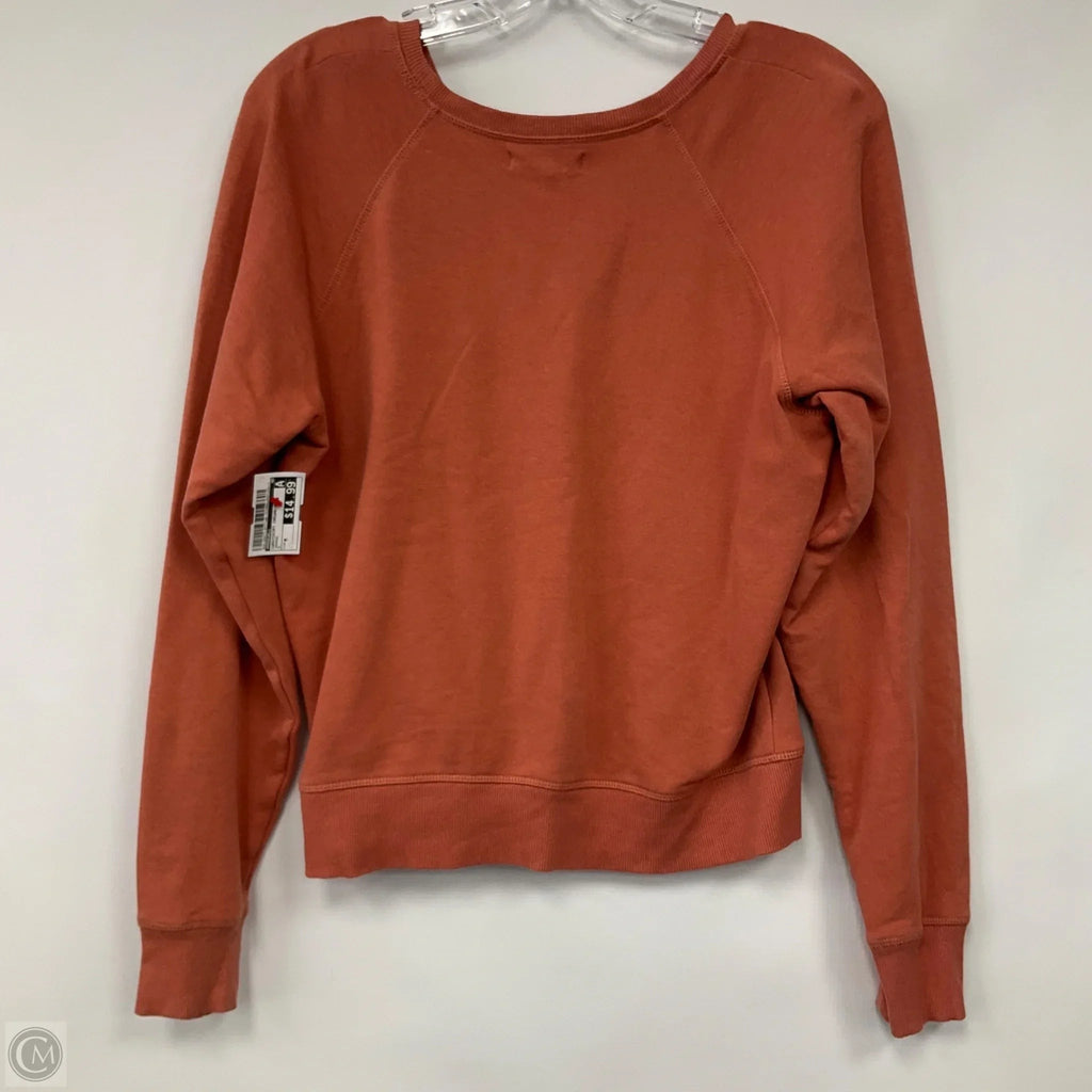 Sweatshirt Crewneck By Madewell In Orange, Size: M