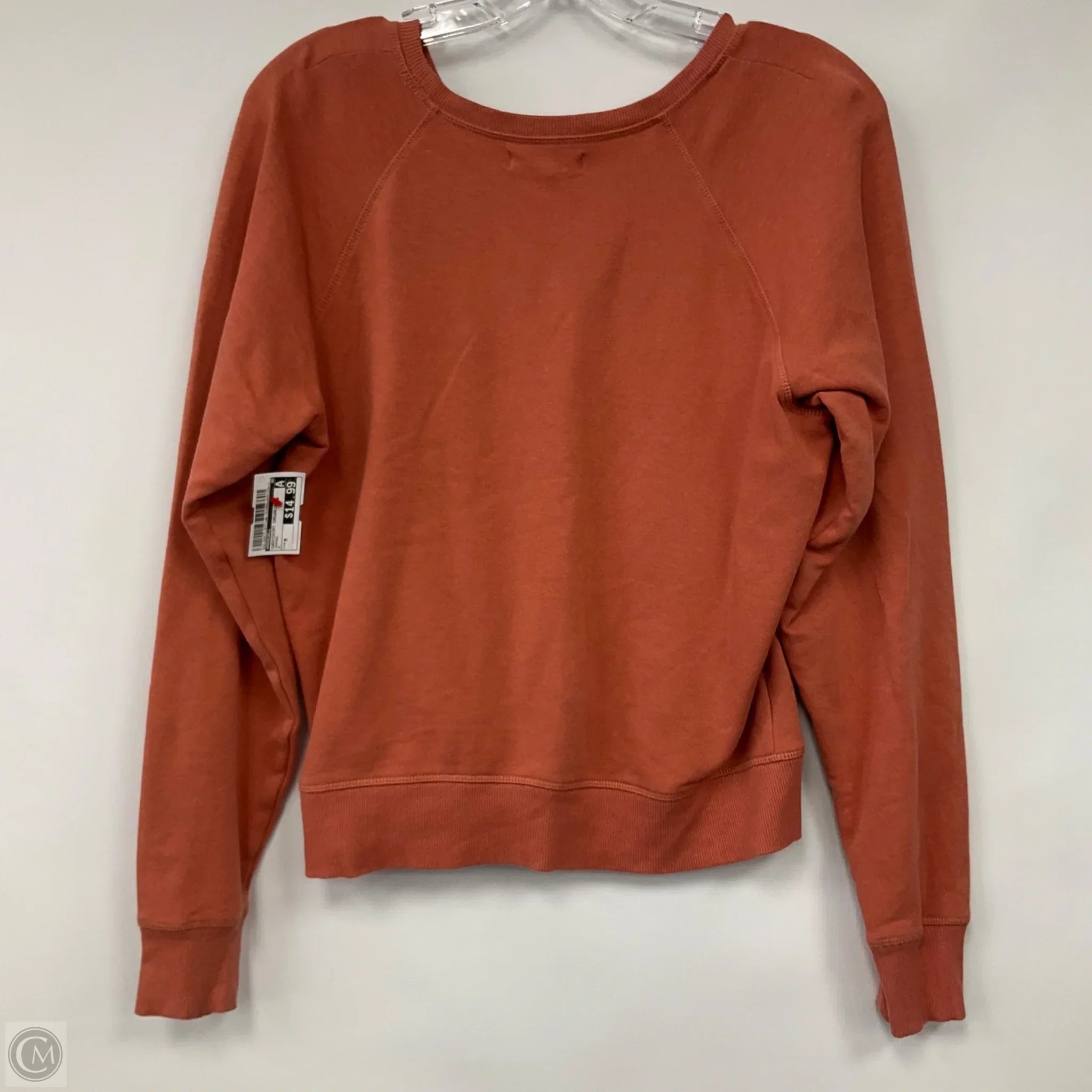 Sweatshirt Crewneck By Madewell In Orange, Size: M