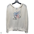 Snoopy Knit Hooded Sweater By Peanuts In Cream, Size: L