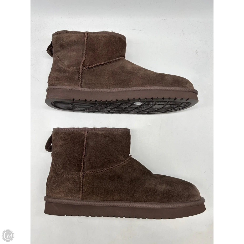 Boots Ankle Flats By Earth In Brown, Size: 10