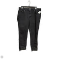 Jeans Straight By Loft In Black Denim, Size: 12
