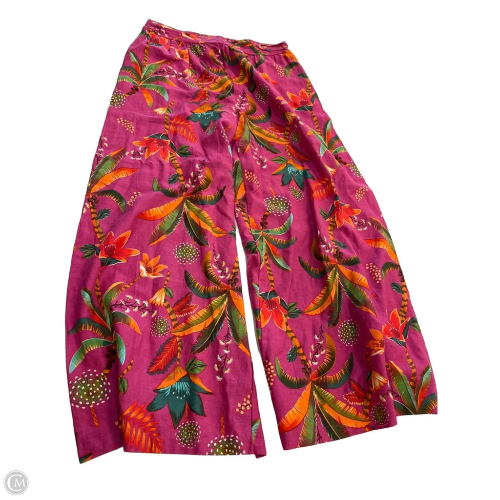 Pants Linen By Rachel Roy In Floral Print, Size: L
